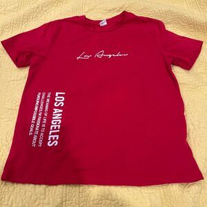Shein Kids Red T-shirt